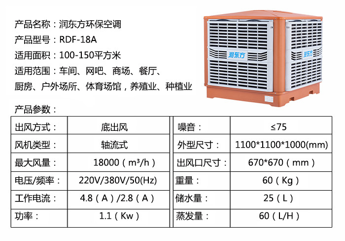 工業(yè)冷風(fēng)機(jī)機(jī)器參數(shù)
