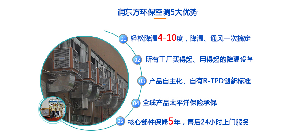 潤東方廠房降溫設(shè)備5大優(yōu)勢